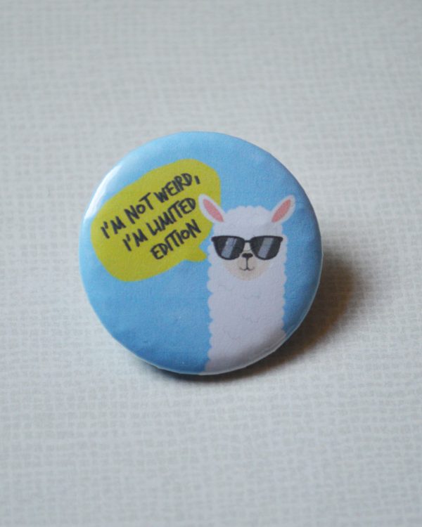 limited edition llama badge